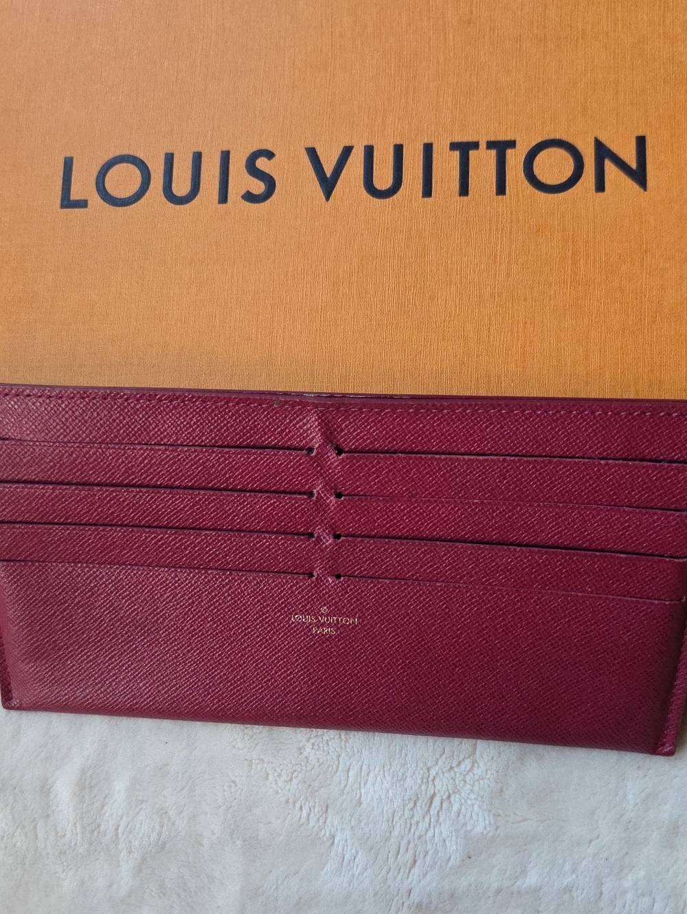 Louis Vuitton Wine Red Card Holder